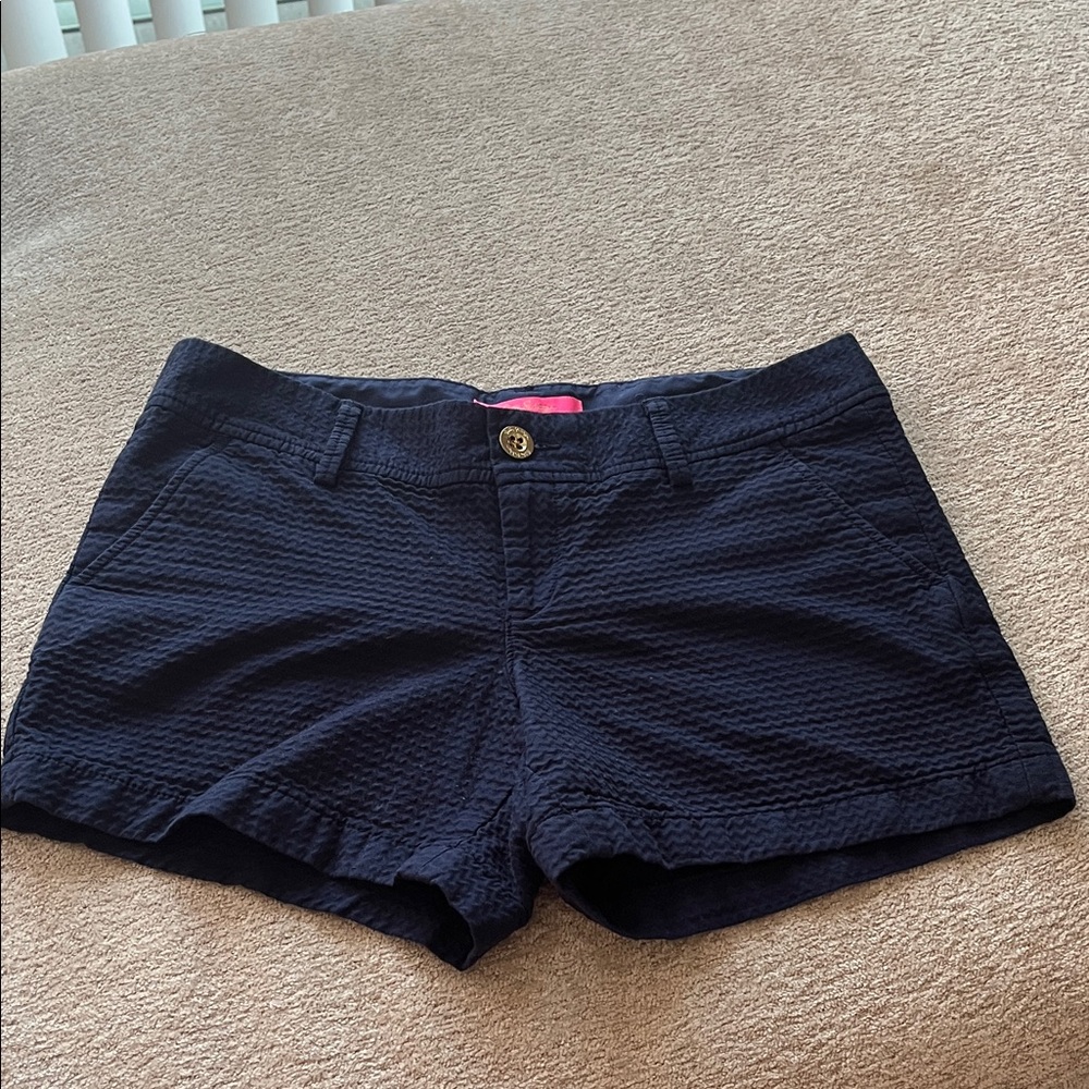 Lilly Pulitzer Textured Navy Women's Shorts